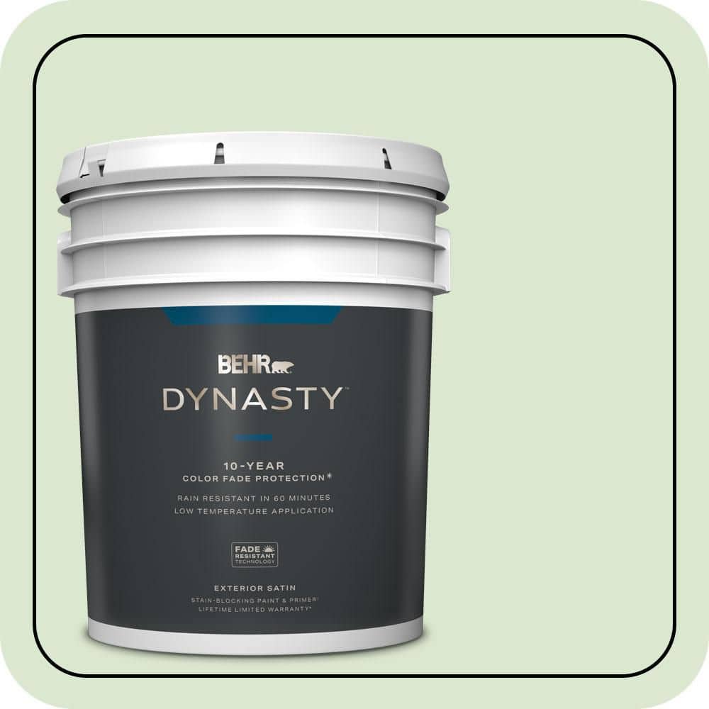 5 gal. #T12-18 Minty Frosting Satin Enamel Exterior Stain-Blocking Paint & Primer price history on PriceWatchPro