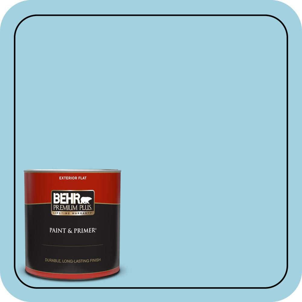 1 qt. #M480-3 Bengal Blue Flat Exterior Paint & Primer price history on PriceWatchPro
