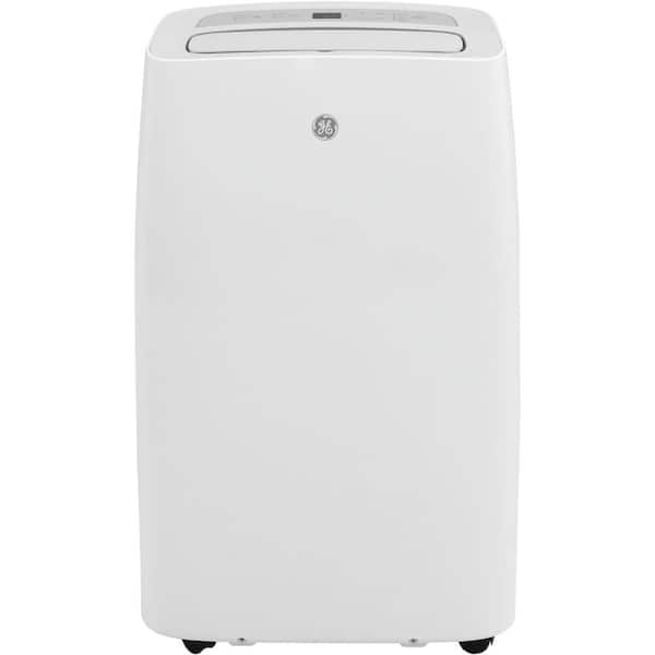 Ge 12 000 Btu 7 800 Btu Doe Portable Air Conditioner With Dehumidifier And Remote In White Apca12xylw The Home Depot