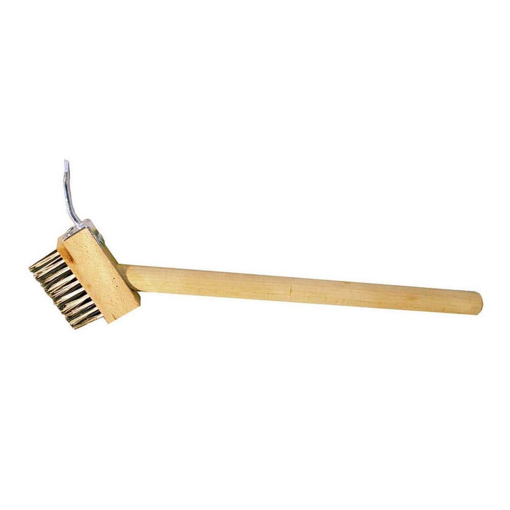 30cm Wire Broom Brush Reusable Scratch Brush With Handle Garden Moss  Cleaner Scrubber Grout Pavers Tools Grabber For Yard Patio