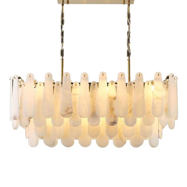 Modern Chandelier 39 in. 20-Light Gold Chandelier for Dinning Room, Living Room, Foyer, Bedroom