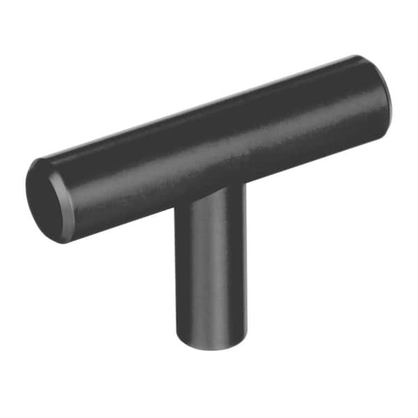 Amerock Bar Pulls 1-15/16 in. (49mm) Length Matte Black Modern Bar Cabinet Knob