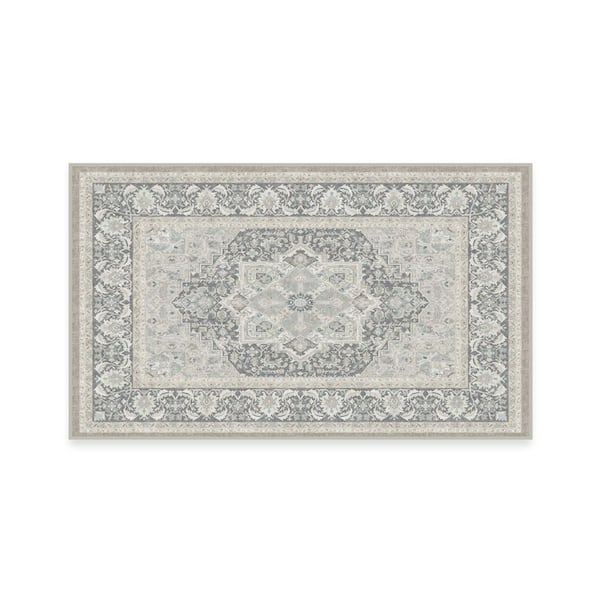 Machine Washable Rug with Standard Pad - Hendesi Heriz Abalone 3 ft. x 5 ft.