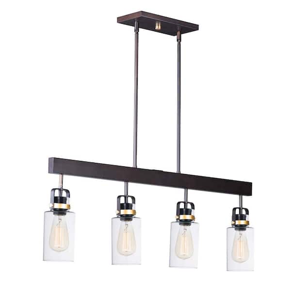 Magnolia 4-Light Bronze/Gold Pendant