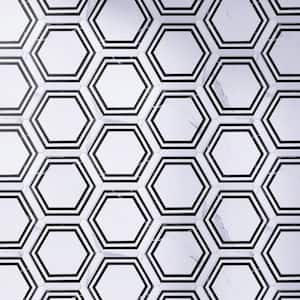 Ontario Day White Hexagon 8.58 in. x 9.89 in. Matte Porcelain Floor and Wall Tile (8.07 sq. ft./Case)