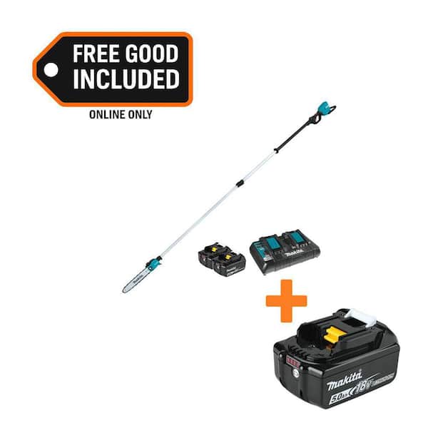 LXT 18V X2 (36V) Lithium-Ion Brushless 10 in. Telescoping Pole Saw Kit, 13 ft. L (5.0 Ah) w/ 18V LXT Battery Pack 5.0Ah