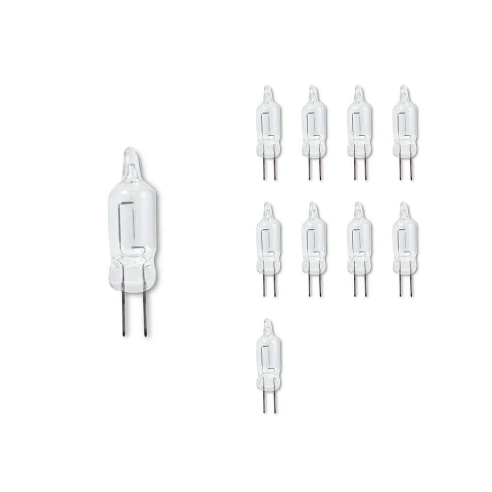 20-Watt Soft White Light T3 (G4) Bi-Pin Screw Base Dimmable Clear Xenon Lig