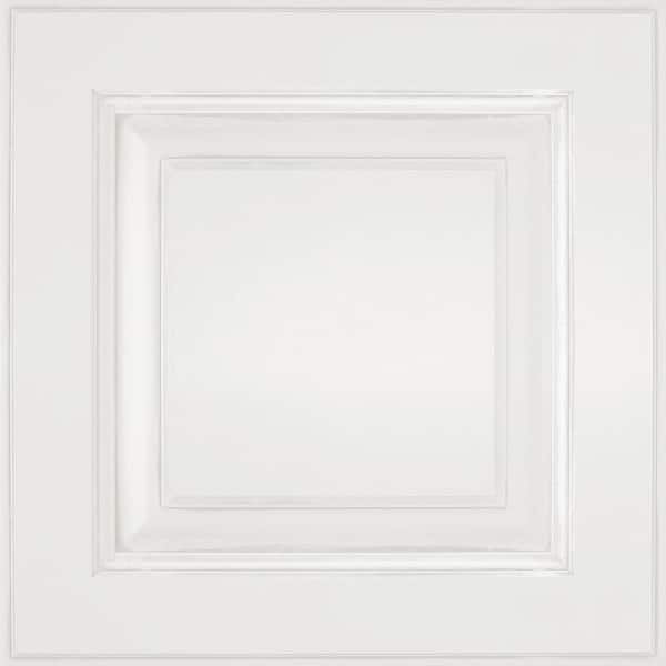 Thomasville Classic Plaza 14.5 x 14.5 in. Cabinet Door Sample in Maple White