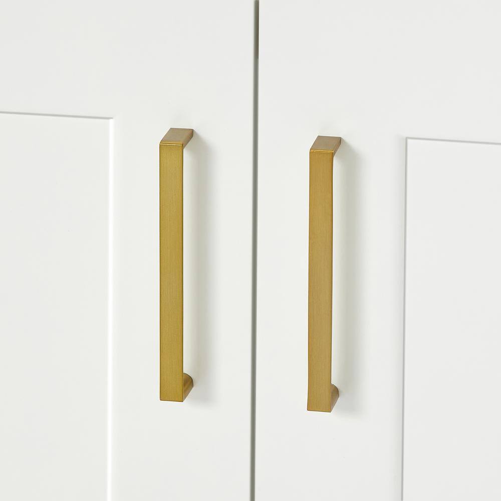 Taylor 66'' White Double Freestanding Vanity Cabinet