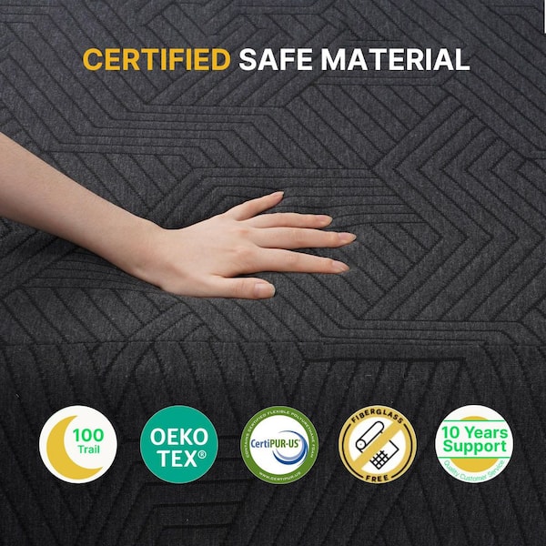 Queen Medium Memory Foam 14 in. Bed-in-a-Box Mattress with Zoned Support, Motion Isolation, OEKO-TEX Certified