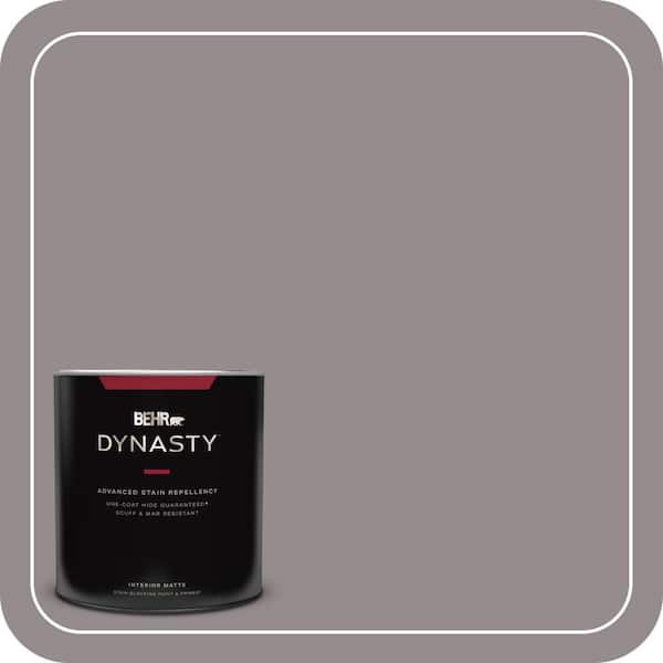 BEHR DYNASTY 1 qt. #T18-03 Graylac Matte Interior Stain-Blocking Paint & Primer