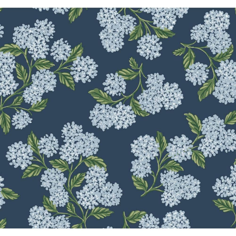 Rifle Paper Co. Hydrangea Wallpaper | AnthroLiving