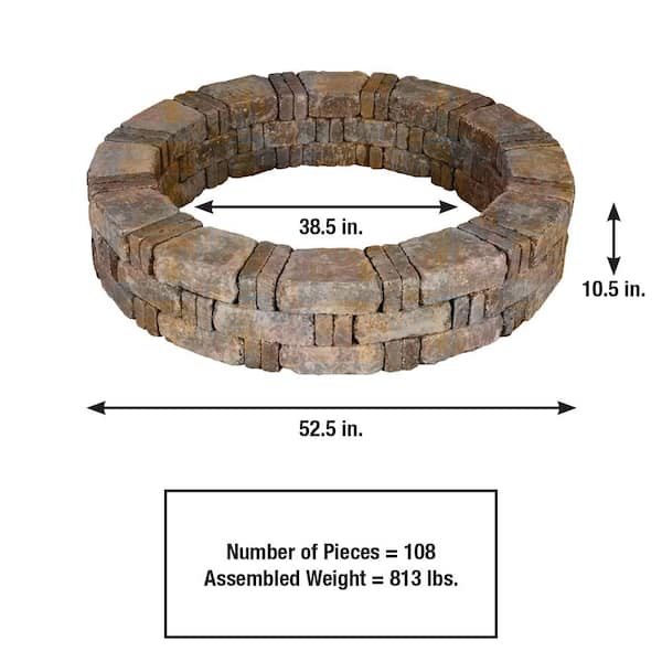 RumbleStone 52.5 in. x 10.5 in. Tree Ring Kit in Sierra Blend