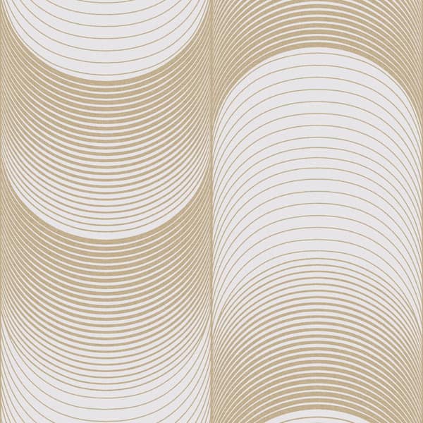 Graham & Brown Eclipse Pearl and Gold Wallpaper