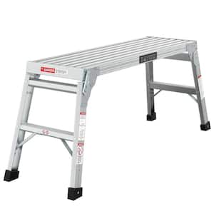 Multipurpose Ladder 1-Step Aluminum for Above Ground Pool