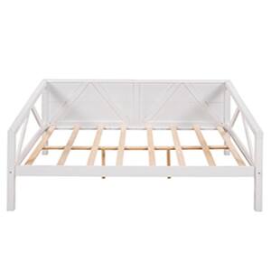 GHOUSE White Solid Wood Full Size Daybed HFWF191900AAK - The Home Depot