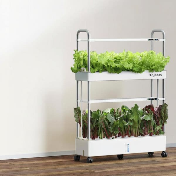 Dryades 32-Pod Vertical Hydroponic Garden System with Large