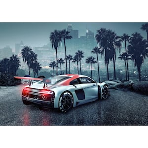 Audi R8 L.A. Cityscapes Wall Mural