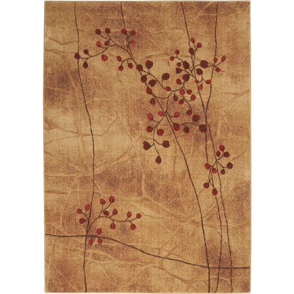 Somerset Latte 6 ft. x 9 ft. Oriental Modern Area Rug