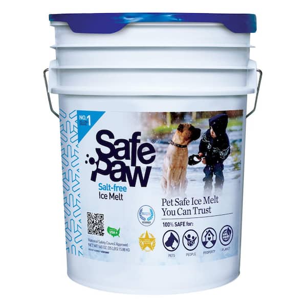 35 lbs. Pail of Pet and Child Safe Ice Melt (Green Seal of Approval 100% Salt Free)