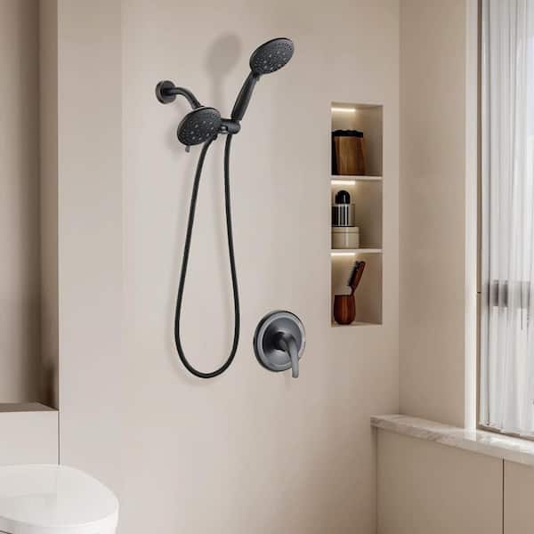 Single Handle 6 -Spray Shower Faucet 2.5 GPM with Handheld Shower in Oil-Rubbed Bronze