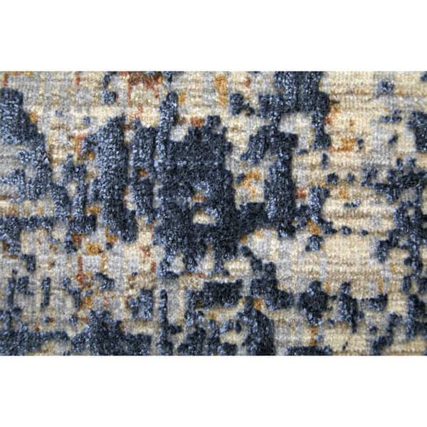 2 ft. x 3 ft. Blue, Brown, Gray Abstract Area Rug