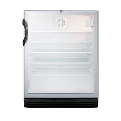 24 in. 5.5 cu. ft. Commercial Refrigerator in Black, ADA Height