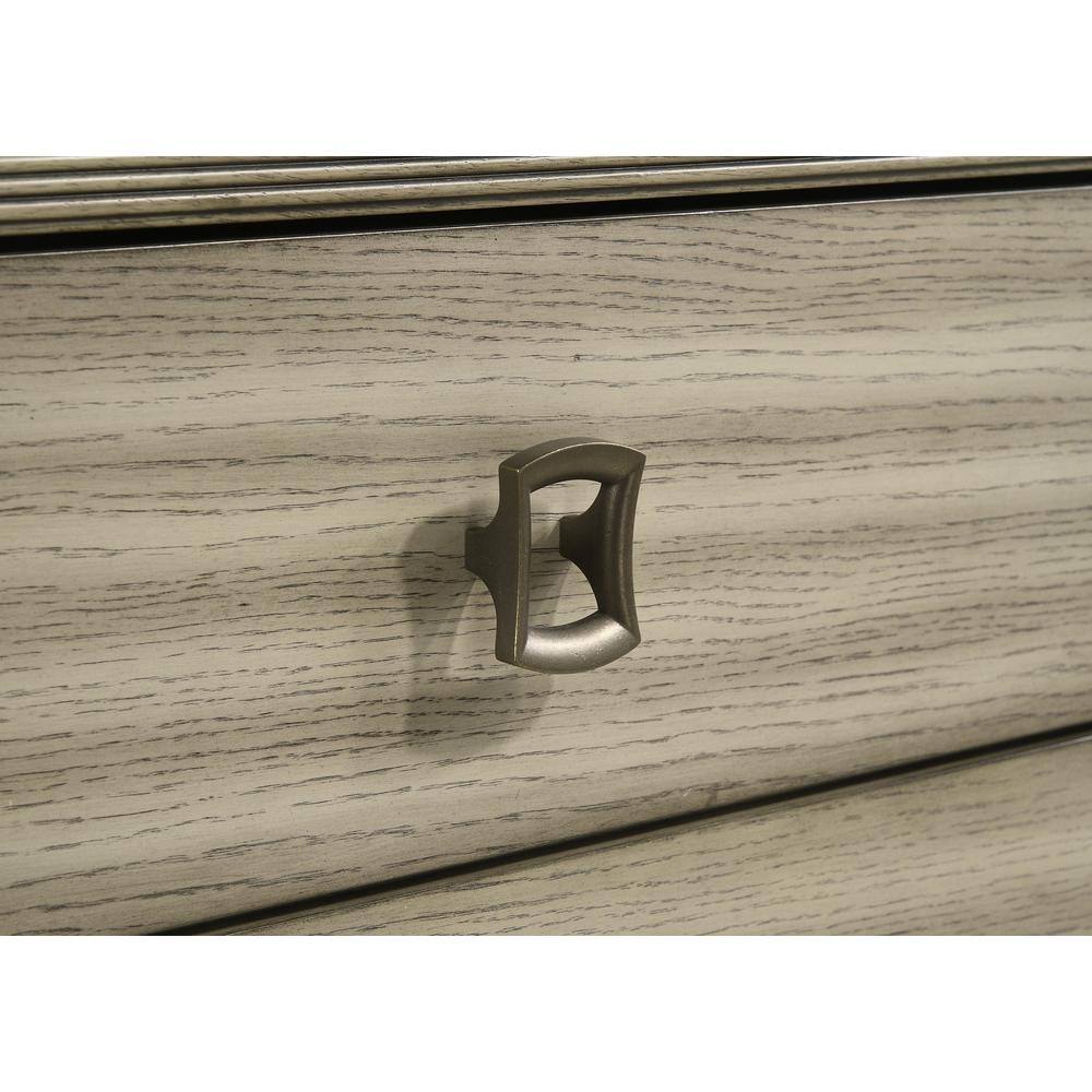 Giselle Beige 3-Drawer Nightstand with LED Light