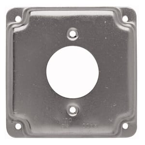 Hubbell-Raco 810C 30-50A Receptacle 2.141-Inch Diameter 4-Inch Square Exposed Work Cover