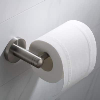 Elie Bathroom Toilet Paper Holder in Brushed Nickel