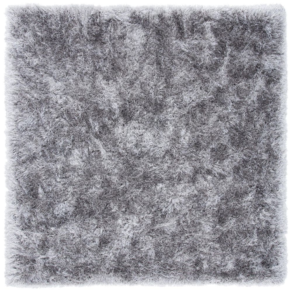 Vegas Shag 3 ft. x 3 ft. Gray Solid Color Square Area Rug price history on PriceWatchPro