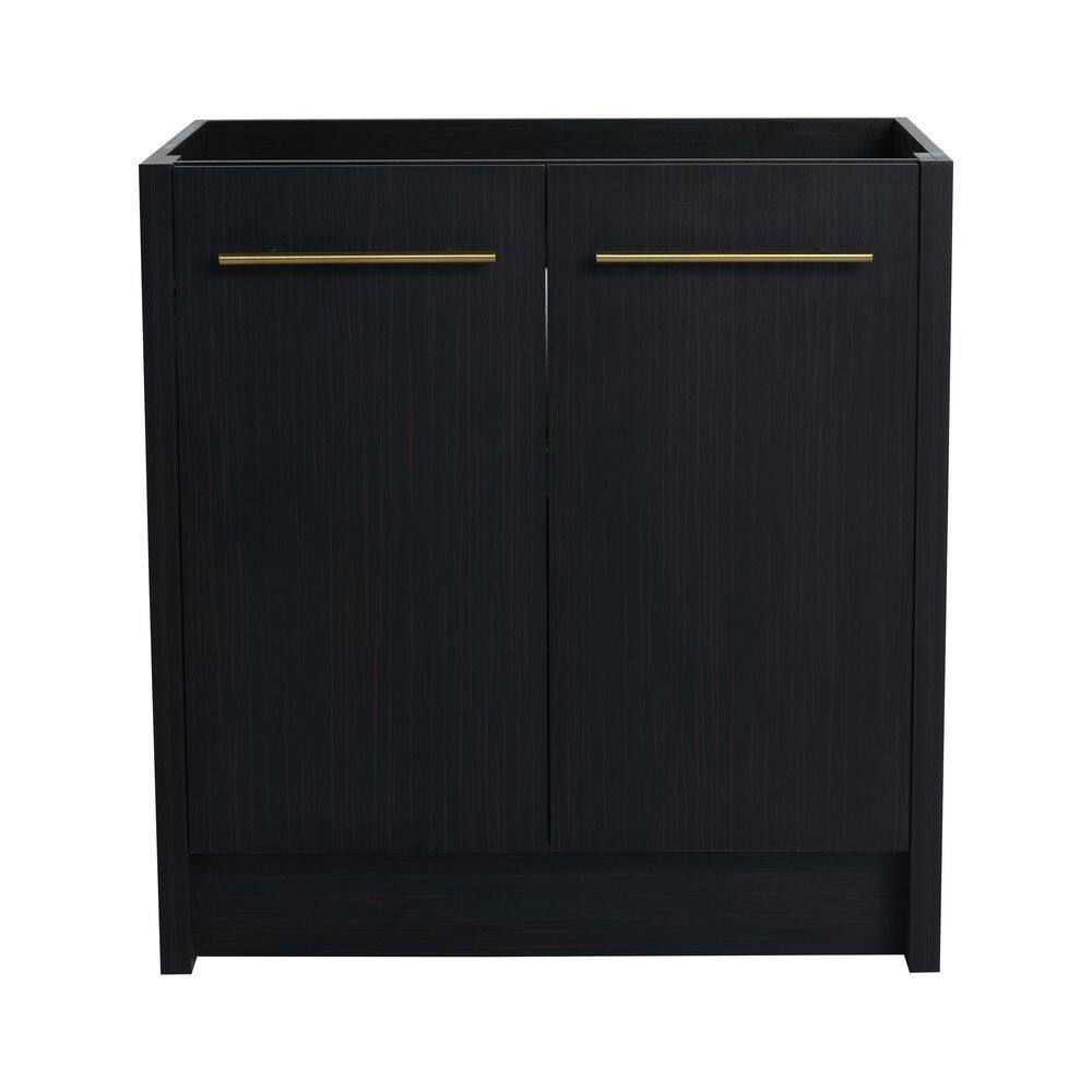 30 in. Bath Vanity Cabinet without Top in Black with Soft Closing Door Hinges, Basin Not Included price history on PriceWatchPro