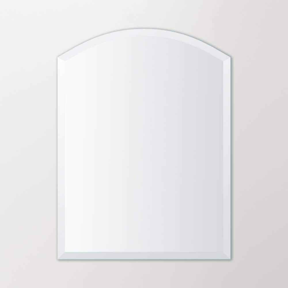 24" x 32" Frameless Arch-Top Beveled Vanity Mirror