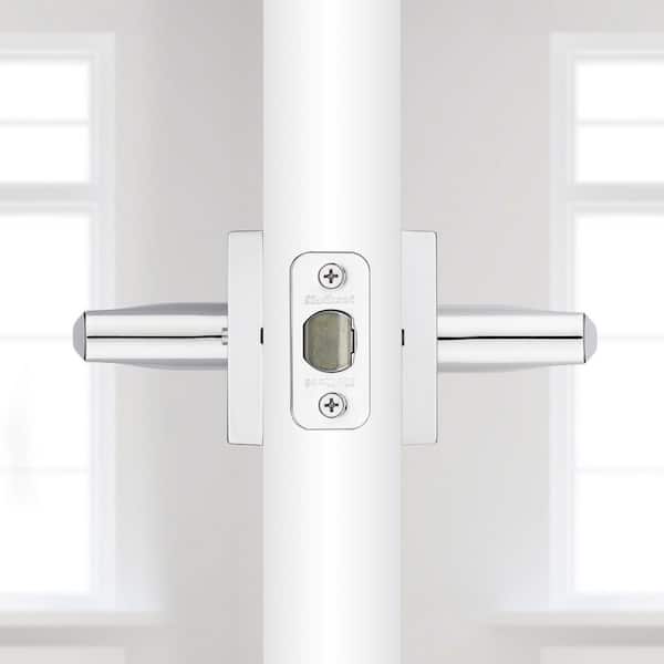 Lisbon Polished Chrome Square Privacy Bed/Bath Door Lever