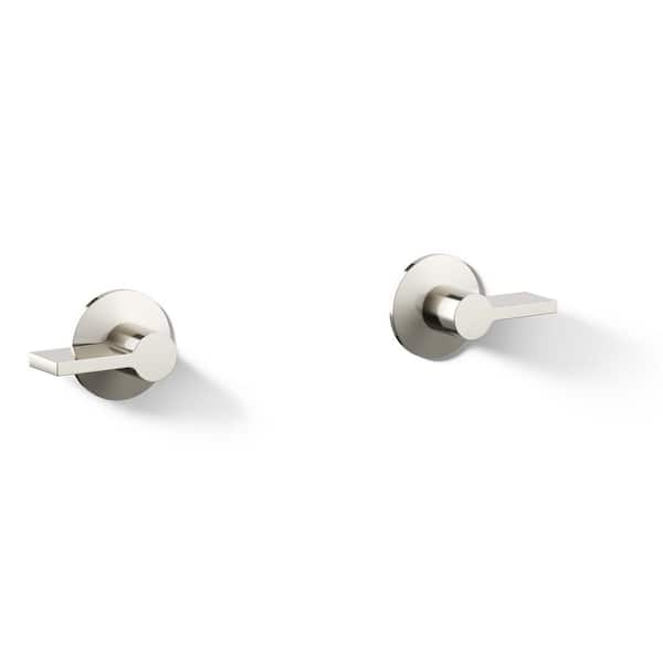 KOHLER Components Wall-Mount Bathroom Sink Faucet Lever Handle Trim in Vibrant Polished Nickel