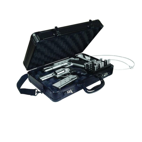 VZ00552 14.5 x 3.5 x 10 Inches Vaultz Locking Hard-Sided Handgun Case 2nd Amendment Flag