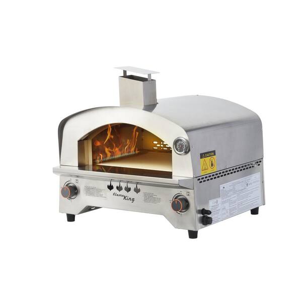 Flame King MultiFunction Propane Pizza Oven with 13 in. Pizza Stone YSNSSPZG The Home Depot