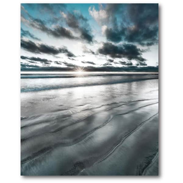 Courtside Market Silver Sun 30 in. x 40 in. Gallery Wrapped Canvas