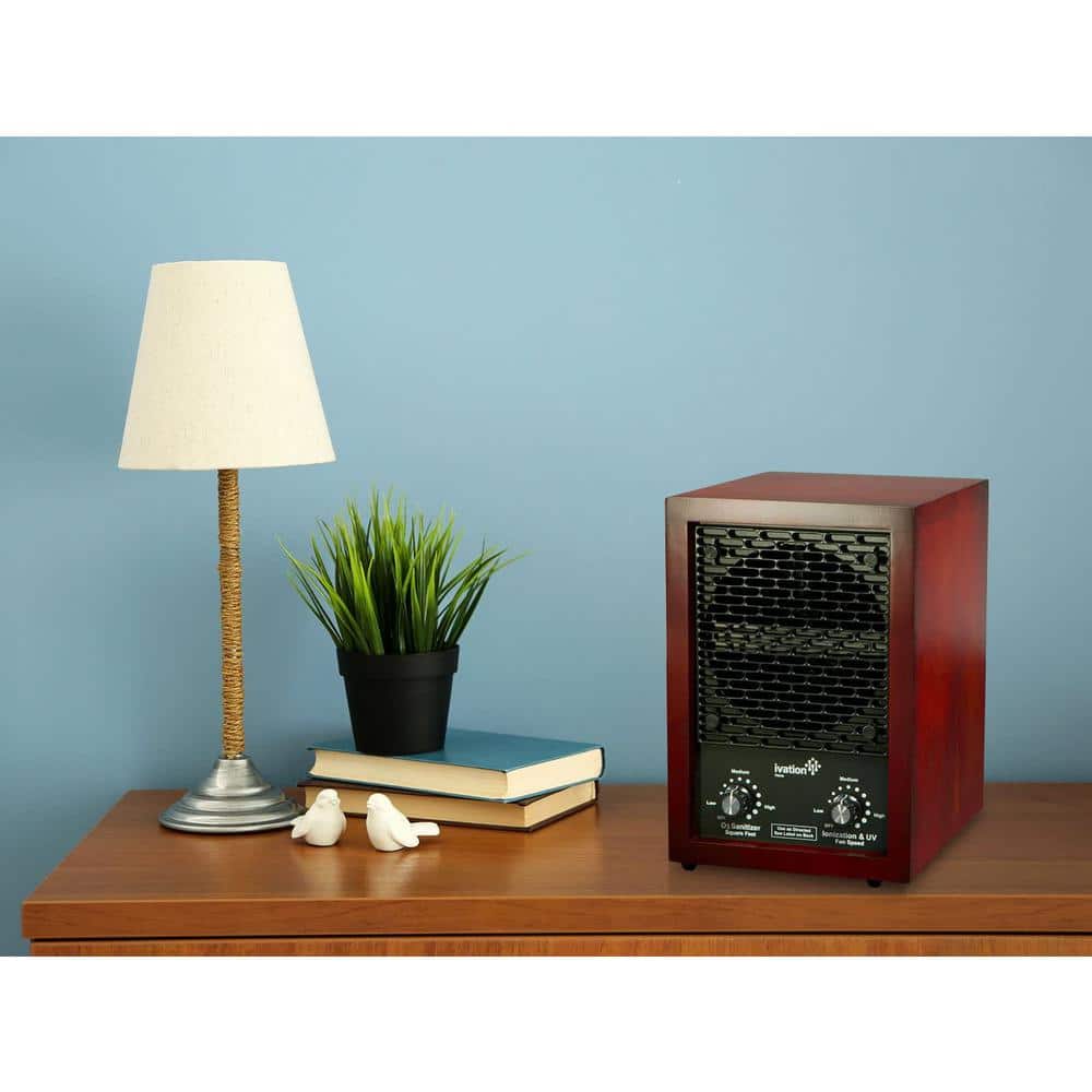 Ivation Cherry Wood HEPA Air Purifier with Ozone Generator