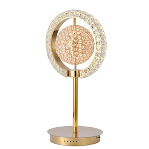Abraham 26.7 in. Gold LED Table Lamp