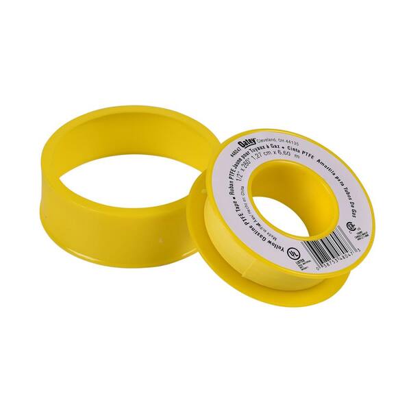 1 2 in. x 260 in. Yellow Thread Sealing PTFE Plumber s Tape 3 pack