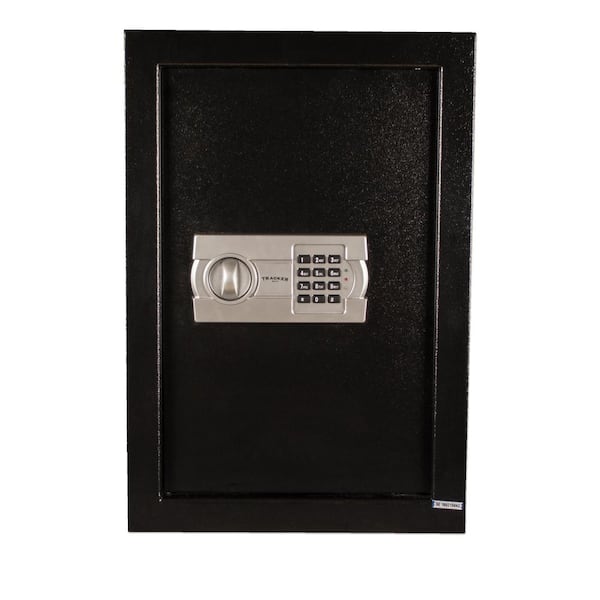 0.35 cu. ft. Steel Wall Safe with Electronic Lock, Black