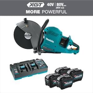 80V max (40V max X2) XGT Brushless Cordless 14 in. Power Cutter Kit with 4 Batteries (8.0Ah)