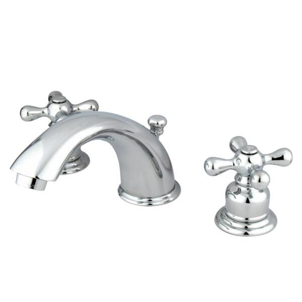 Kingston Brass Victorian 8 in. Widespread 2-Handle Bathroom Faucet in Chrome