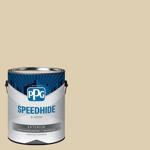 SPEEDHIDE 1 gal. PPG1098-3 Sand Fossil Satin Exterior Paint