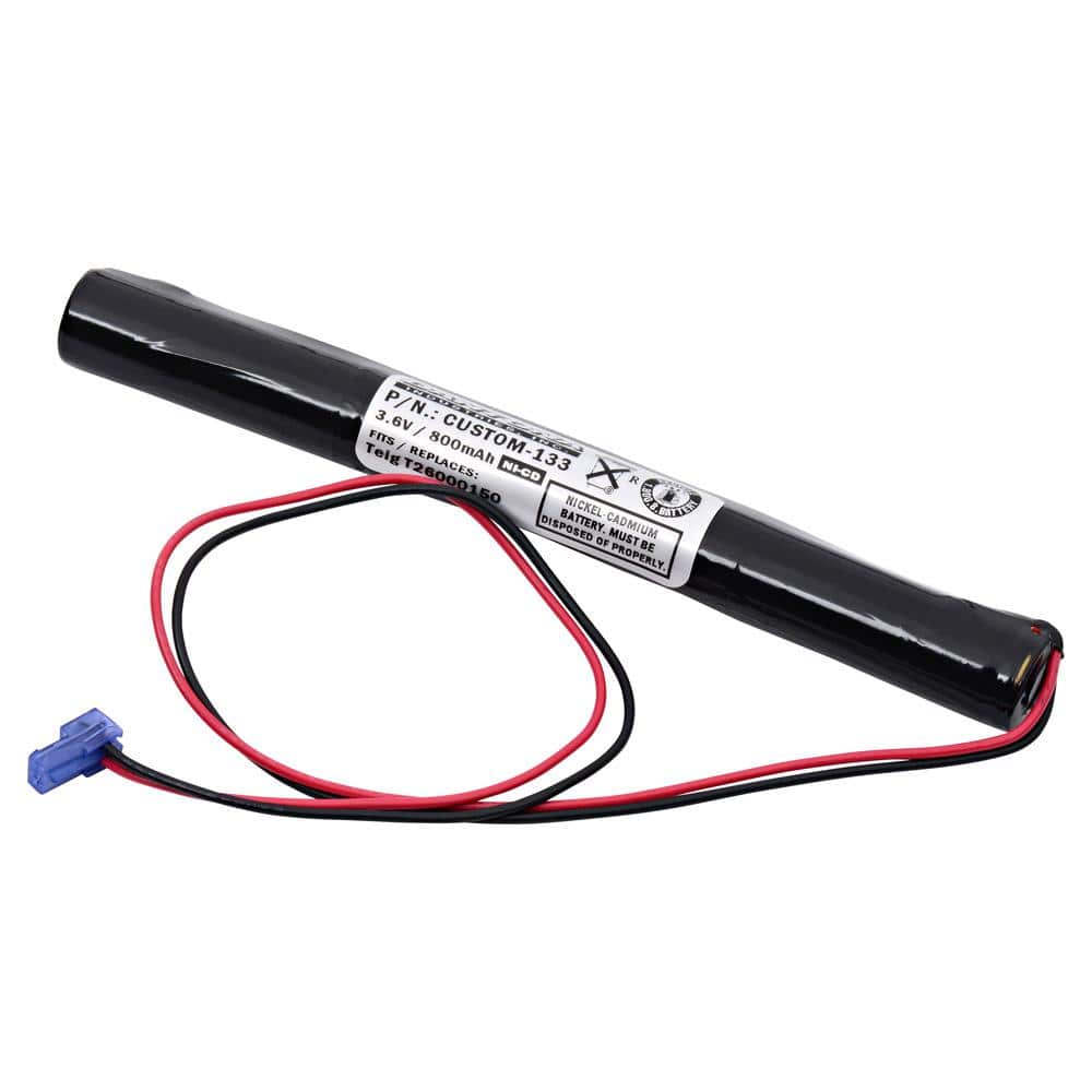 3.6-Volt NICAD 800 mAh Emergency Lighting Battery 026-150