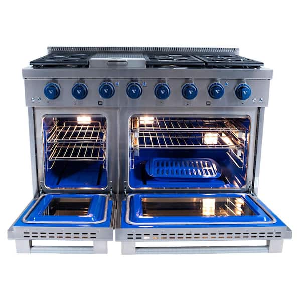 VEZENI Randolph Pro 48 in. 5-German Brass Burners Freestanding