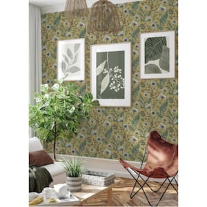 Spring Meadow Yellow Peel and Stick Wallpaper