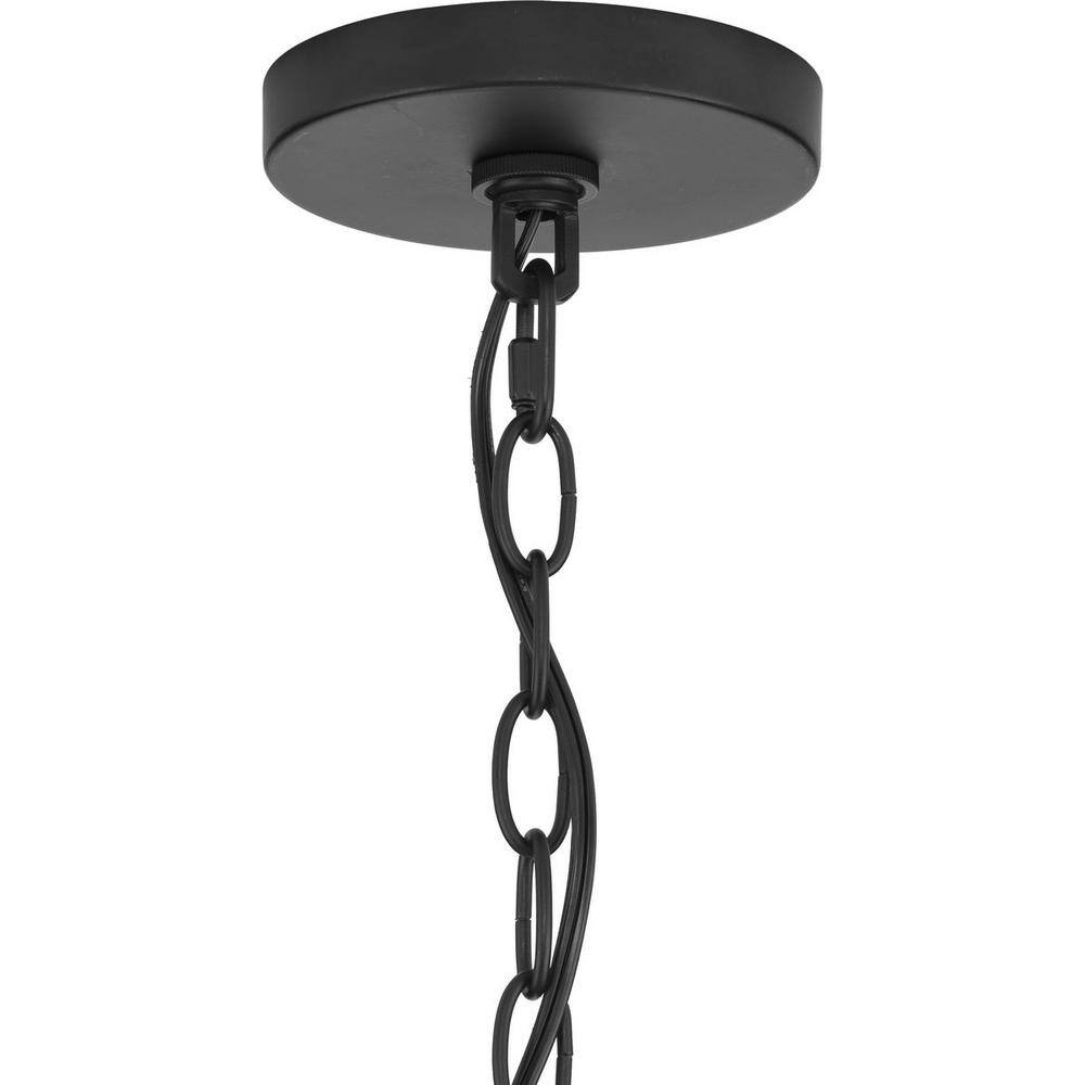 Breckenridge Matte Black 8-Light Candle Chandelier
