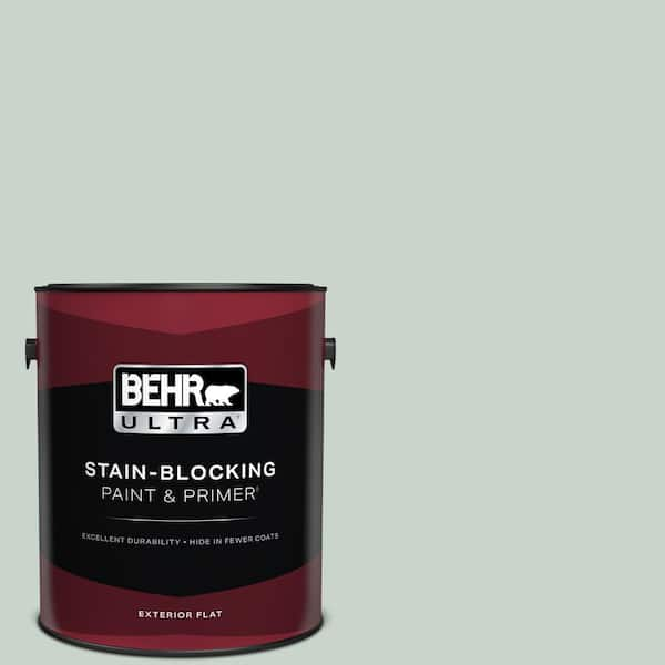 BEHR ULTRA 1 gal. #460E-2 Valley Mist Flat Exterior Paint & Primer